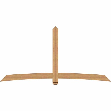 Ekena Millwork Bellingham Timber Gable Bracket, Western Red Cedar, 108"W x 54"H x 5 1/2"D x 5 1/2"F, 12/12 Pitch GBW108X54X0606BEL00SWR